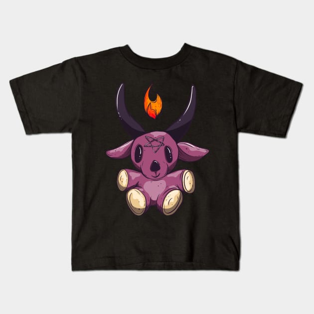 Baby baphomet Kids T-Shirt by Jess Adams